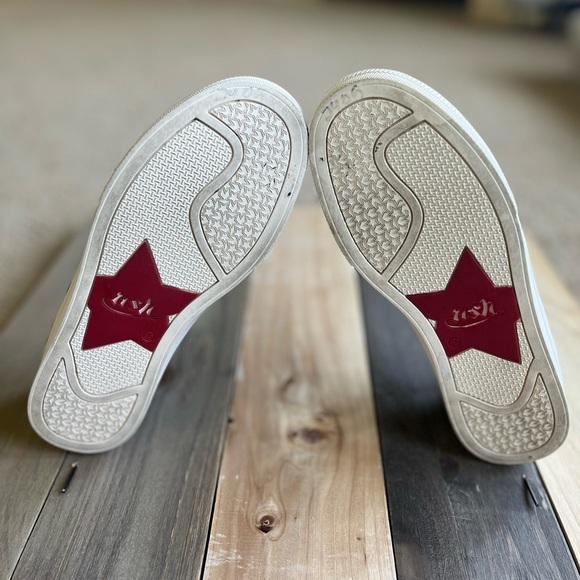 ASH Jewel Bis Chain Black Quilted Leather Platform Sneakers 38 - Picture 11 of 12